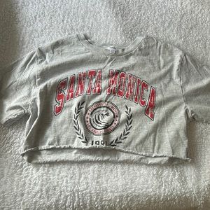 Never worn Gray GARAGE crop top